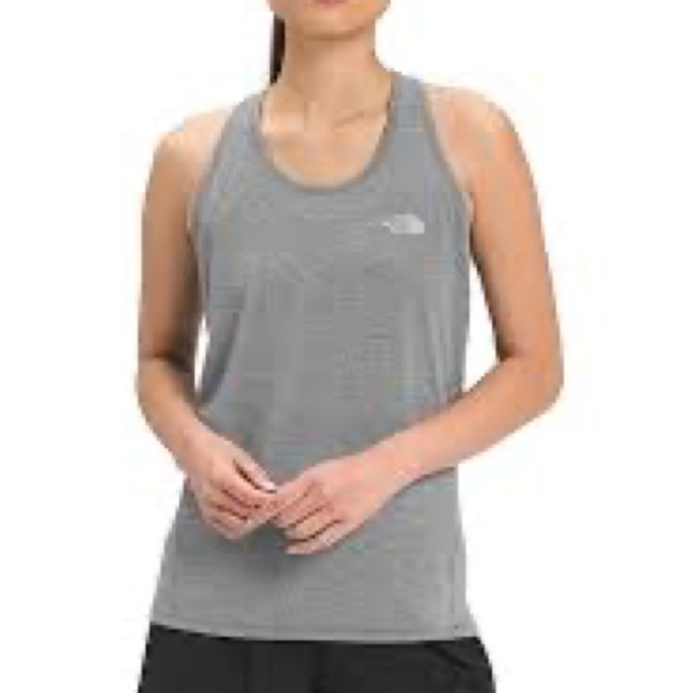 The North Face Gray Sleeveless Tank Top with Racerback